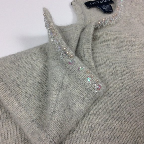 Ann Taylor Cardigan Set Angora Lambswool VTG Blue Label Preppy Old Money S - Picture 13 of 13